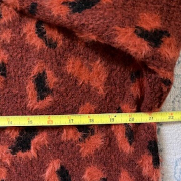🧡3/15 Zara  Knit Animal Print Oversized Soft Feel Sweater Women's S - Picture 5 of 9